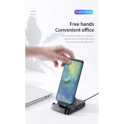 Baseus - stacja dokująca - ładowarka z podstawką - HUB typu C do HDMI - dla Samsung S20 S10 / Huawei P30Ładowarki