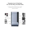 Baseus - USB-C 3.0 / HUB type-C to HDMI - RJ45 VGA SD / TF - power adapter - 17 in 1 docking station for Macbook Pro