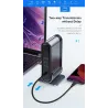 Baseus - USB-C 3.0 / HUB type-C to HDMI - RJ45 VGA SD / TF - power adapter - 17 in 1 docking station for Macbook Pro