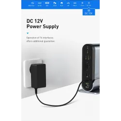 Baseus - USB-C 3.0 / HUB Typ-C auf HDMI - RJ45 VGA SD / TF - Netzteil - 17 in 1 Dockingstation für Macbook Pro
