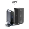 Baseus - USB-C 3.0 / HUB type-C to HDMI - RJ45 VGA SD / TF - power adapter - 17 in 1 docking station for Macbook Pro