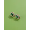 AretesEarrings For Women Shining Clear Cubic Zirconia Romantic Rose Gold Copper Earring Anniversary Fashion Jewelry