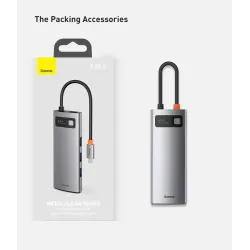 Baseus - USB C HUB USB typ-C - multi HUB 3.0 - Ethernet - rozdzielacz - przejściówka - do Macbooka / SamsungaHuby