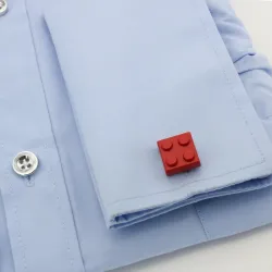 Classic cufflinks - multicolor bricks design