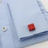 Classic cufflinks - multicolor bricks design