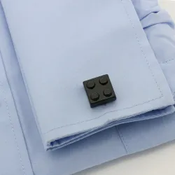 Block cufflinks muti-color bricks design