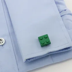 Classic cufflinks - multicolor bricks design