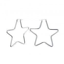 Große Stern-Ohrringe aus Silber