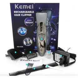 Kemei KM-605 - tondeuse électrique - rasoir - étanche
