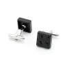 Block cufflinks muti-color bricks design