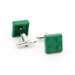 Classic cufflinks - multicolor bricks design