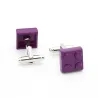 Classic cufflinks - multicolor bricks design