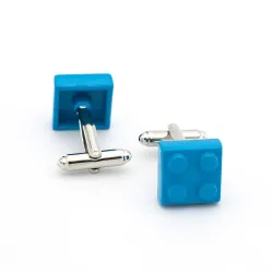 Classic cufflinks - multicolor bricks design