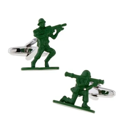 Modne zielone spinki do mankietów - contra fighterSpinki do mankietów