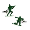 Modne zielone spinki do mankietów - contra fighterSpinki do mankietów