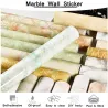 Decorative marble wallpaper - for furniture / wall - waterproof - 6M