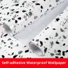 Waterproof PVC Wallpaper Marble Gravel Wall Sticker For Kitchen Cabinet Countertop Self-adhesive Contact Paper Decor