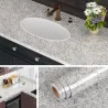 Waterproof PVC Wallpaper Marble Gravel Wall Sticker For Kitchen Cabinet Countertop Self-adhesive Contact Paper Decor