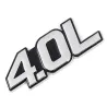3D metal car sticker - engine size emblem - 4.0L - 7.0L