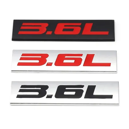 Metalen autosticker - embleem motormaat - 3.0L - 3.8LStickers