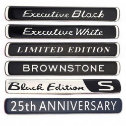 Autosticker - embleem - Brownstone / Executive White / Black / Limited EditionStickers