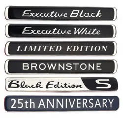 Naklejka na samochód - emblemat - Brownstone / Executive White / Black / Limited EditionNaklejki