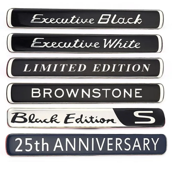 Car stickers - emblem - Brownstone / Executive White / Black / Limited Edition