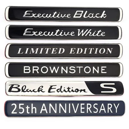 Car sticker - emblem - Brownstone / Executive White / Black / Limited Edition