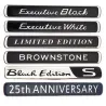 Naklejka na samochód - emblemat - Brownstone / Executive White / Black / Limited EditionNaklejki