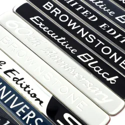 Naklejka na samochód - emblemat - Brownstone / Executive White / Black / Limited EditionNaklejki