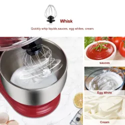 BioloMix - keukenmixer - RVS kom - 6 snelheden / garde / deeg kneden - 1200W / 5LBakvormen