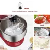 BioloMix - mikser kuchenny stojący - miska ze stali nierdzewnej - 6-biegowa / trzepaczka / wyrabianie ciasta - 1200W / 5LPiec...