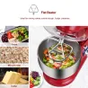 BioloMix - Küchenmaschine - Edelstahlschüssel - 6 Geschwindigkeiten / Schneebesen / Teigkneten - 1200W / 5L