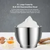 BioloMix - Küchenmaschine - Edelstahlschüssel - 6 Geschwindigkeiten / Schneebesen / Teigkneten - 1200W / 5L