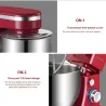 BioloMix - kitchen stand mixer - stainless steel bowl - 6-speed / whisk / dough kneading - 1200W / 5LBakeware