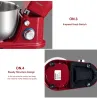 BioloMix - kitchen stand mixer - stainless steel bowl - 6-speed / whisk / dough kneading - 1200W / 5LBakeware