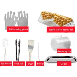 Electric bubble waffle maker - non-stick pan - 110V / 220VBakeware