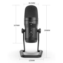 FIFINE - recording microphone - podcast - USB - for PC / PS4 / MacMicrophones