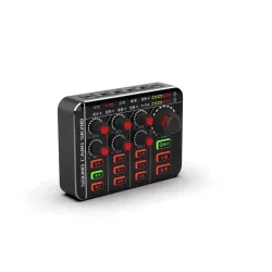 Microphone mixer - podcaster - digital - 12 sound audio effectMicrophones