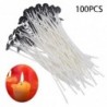 Candle wicks - smokeless - cotton core - for candle making - 100 pieces