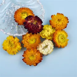 Flores artificialesDried flowers - chrysanthemum - crystal epoxy resin filling - crafts - decoration - DIY
