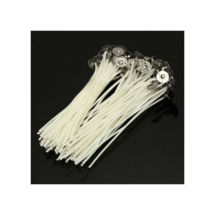 White candle cotton wicks r - homemade candle making - gift - 30 pieces
