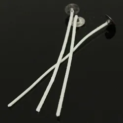 White candle cotton wicks r - homemade candle making - gift - 30 pieces