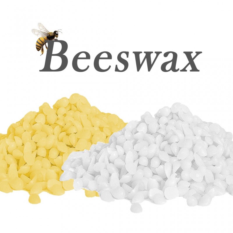 Natural beeswax - for candle making / lipsticks - white / yellow