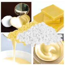 Natural beeswax - for candle making / lipsticks - white / yellow
