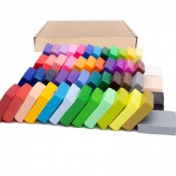 Weicher Ton - Plastilin - Kreativ- / Lernspielzeug - 50 Farben