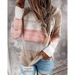 Meerkleurige sweater met capuchon - stikpatroonHoodies & Truien