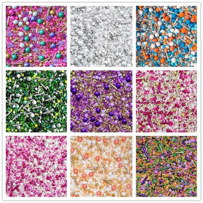 Perles / perles comestibles en sucre - saupoudrer - décoration gâteaux / donuts - 25g