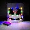 Kask Marshmallow DJ - świecąca maska pełnotwarzowa - z LEDParty