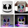 Marshmallow DJ helmet - luminous full face mask - with LED